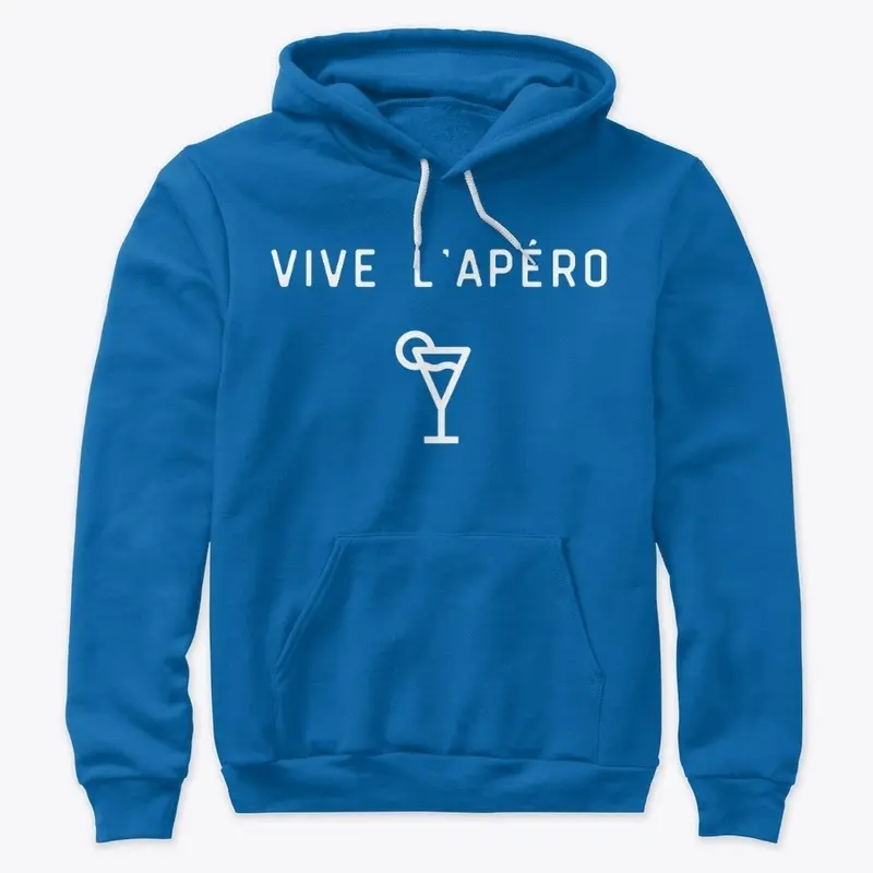 Vive l'apéro white lettering