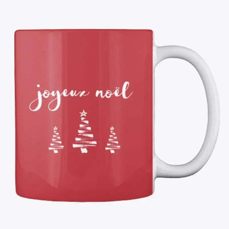 joyeux noël with trees